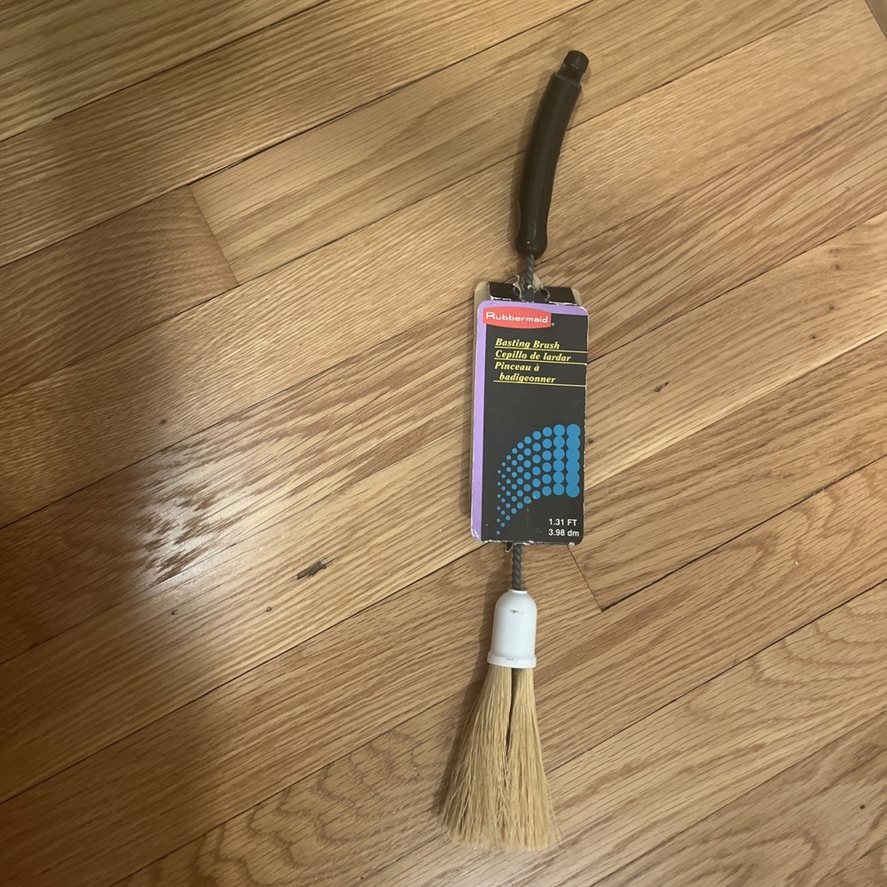 Rubbermaid Basting Brush USA Black Handle Vintage 1995